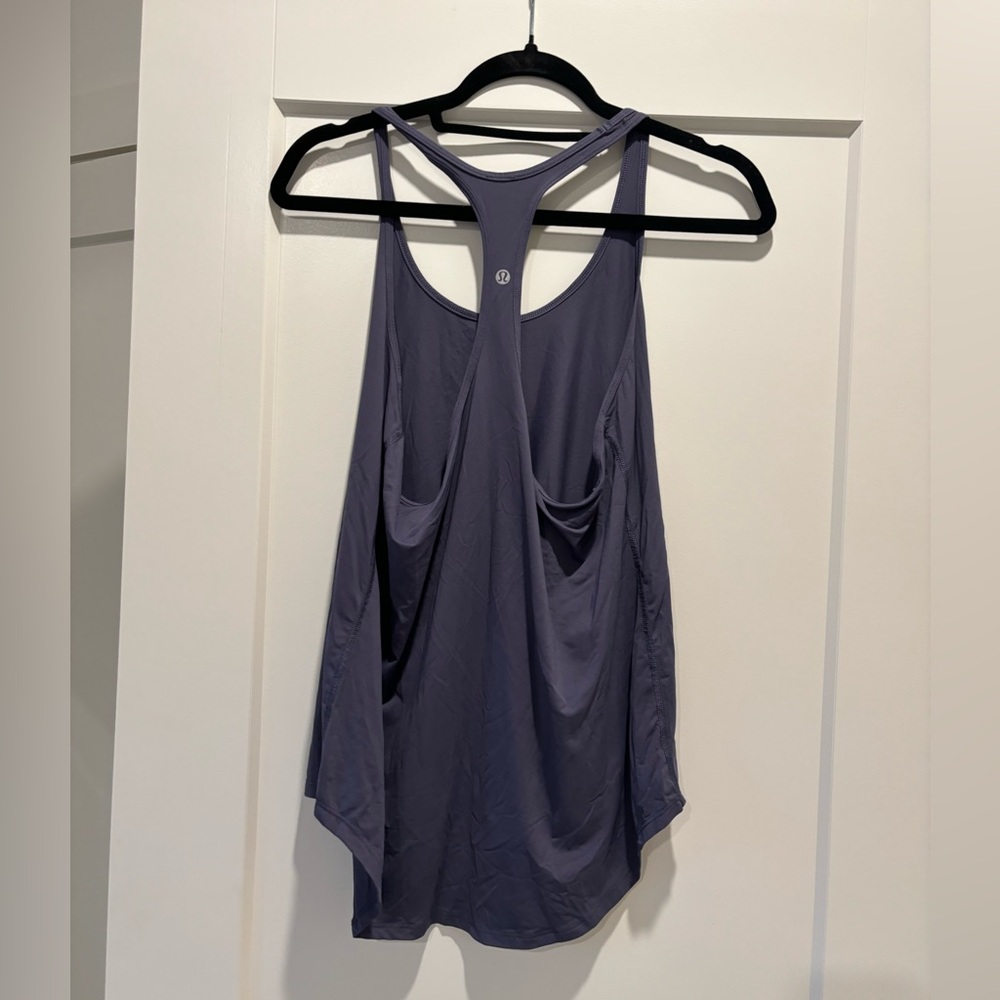 Lululemon dark grey/purple tank size 10 oversized
